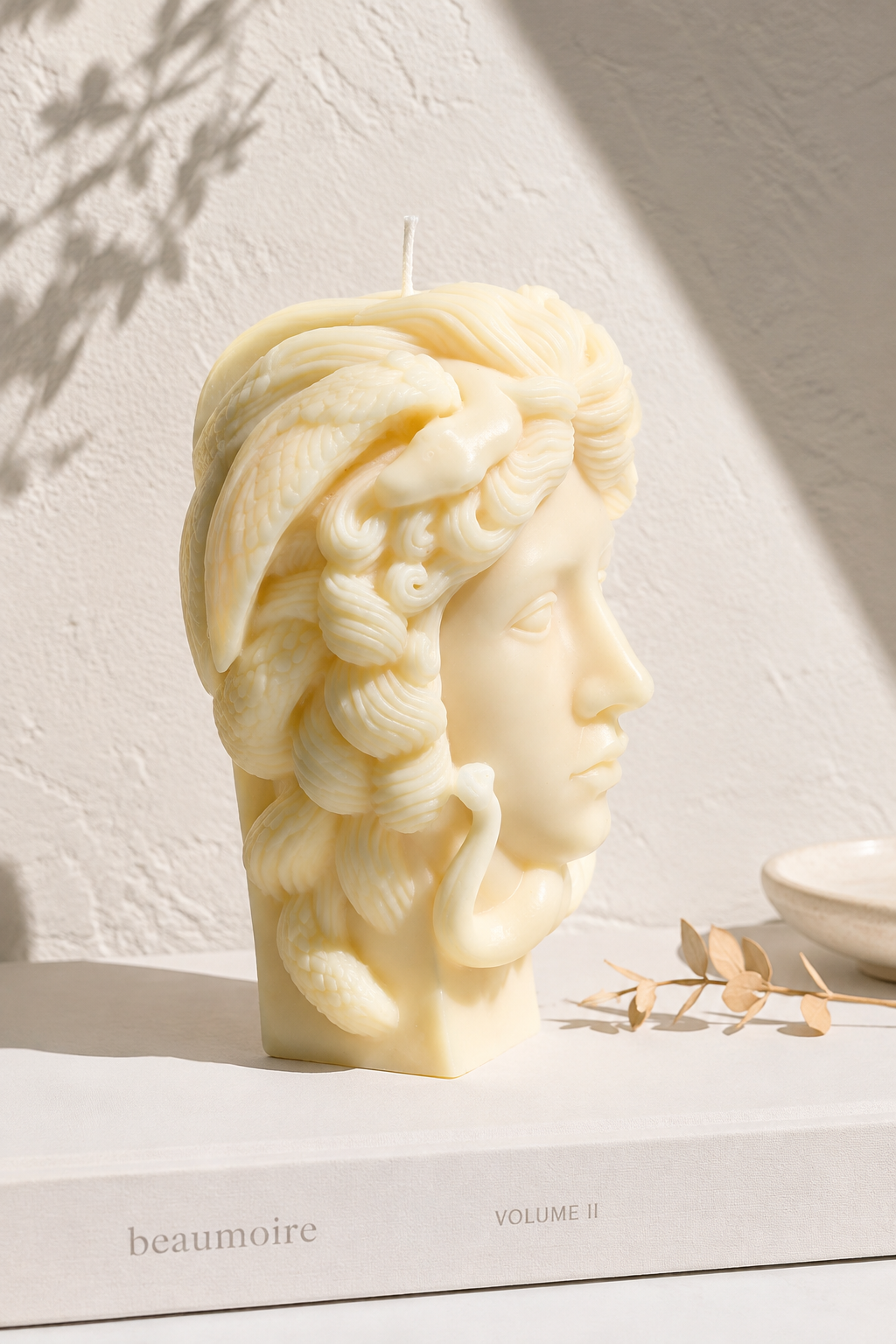 Medusa Sculptural Candle – Large Greek Goddess Decor