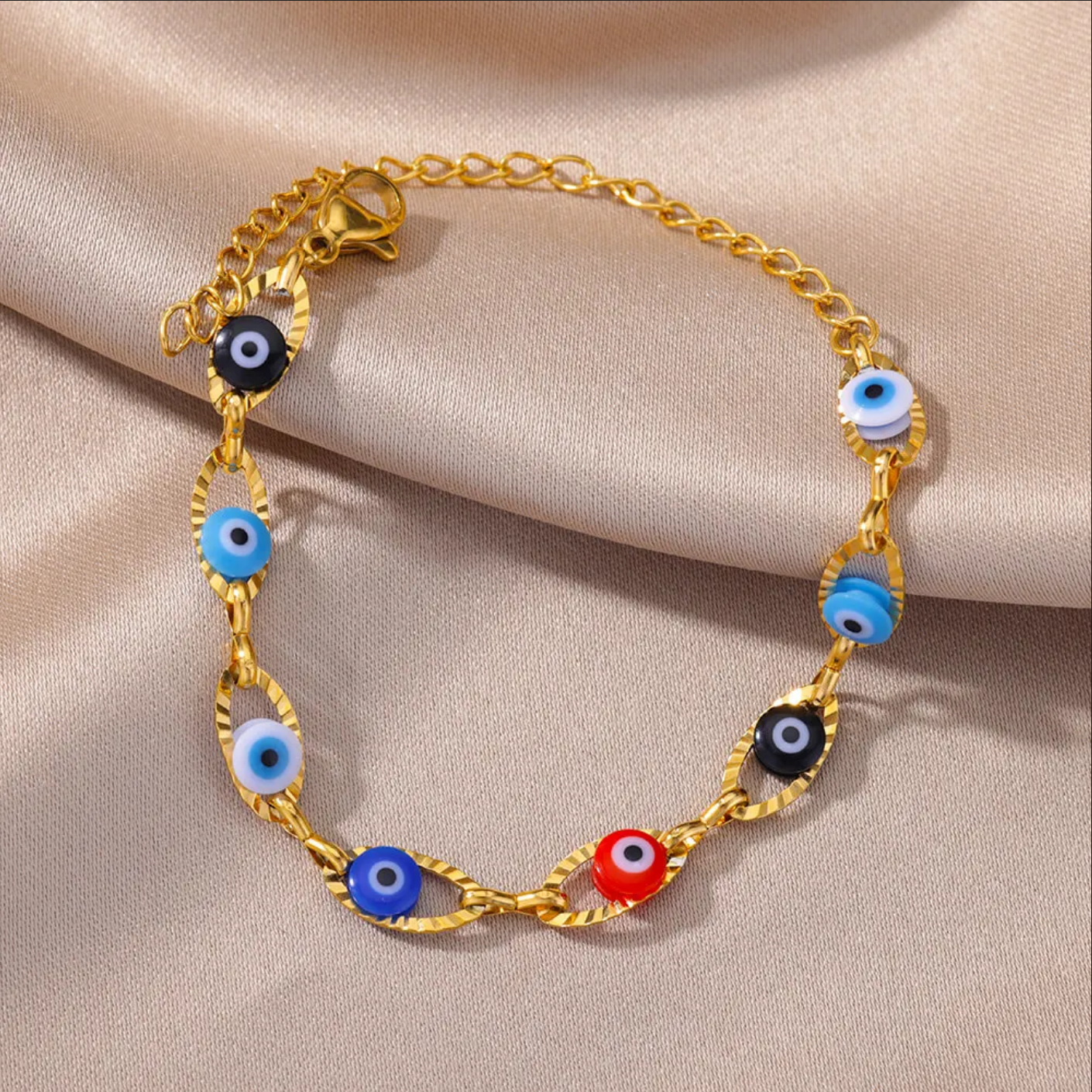Evil Eye Stainless Steel Bracelet