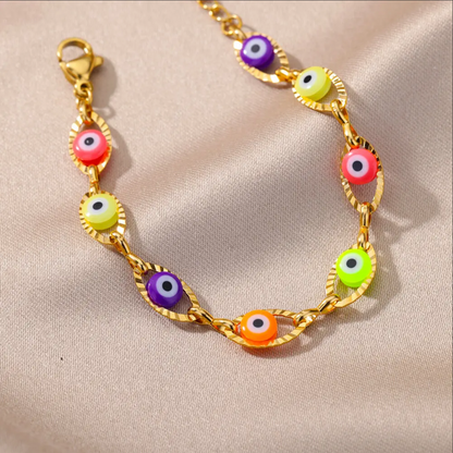 Evil Eye Stainless Steel Bracelet