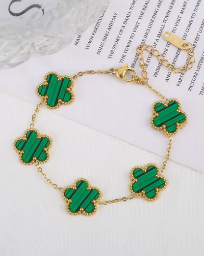 Clover Flower Bracelet – Stainless Steel
