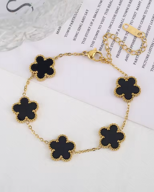 Clover Flower Bracelet – Stainless Steel