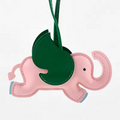 Flying Elephant Faux-Leather Bag Charm