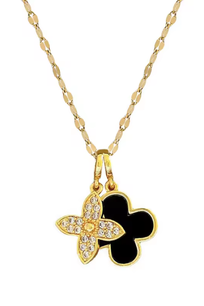 Golden Clover Luxe Pendant Necklace