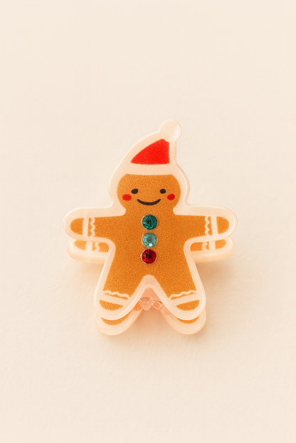 Holiday Sparkle Mini Clip Collection – Christmas Acrylic Hair Clips