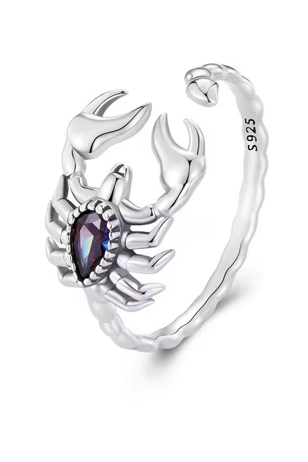Scorpio Grace Ring & Earrings Set - 925 Sterling Silver