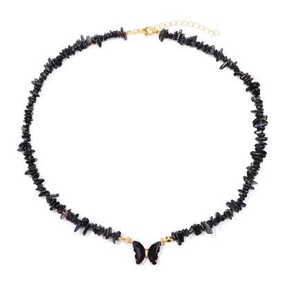 Butterfly Gemstone Necklace