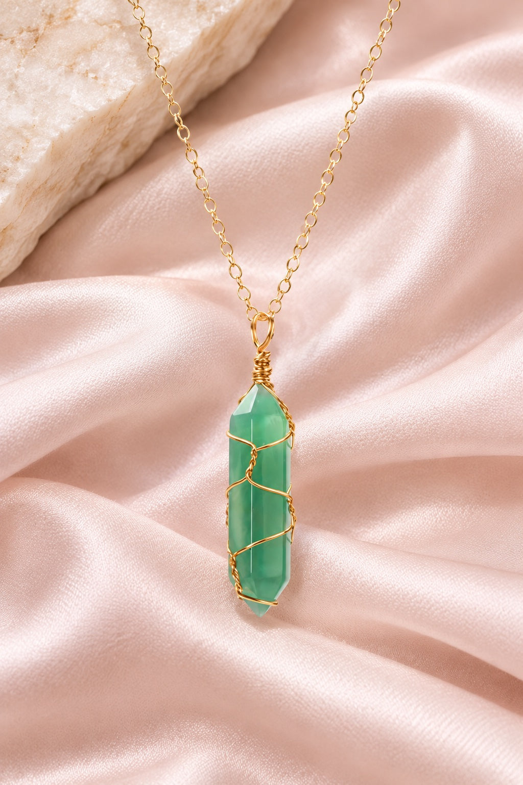 Green Aventurine Pendant Necklace