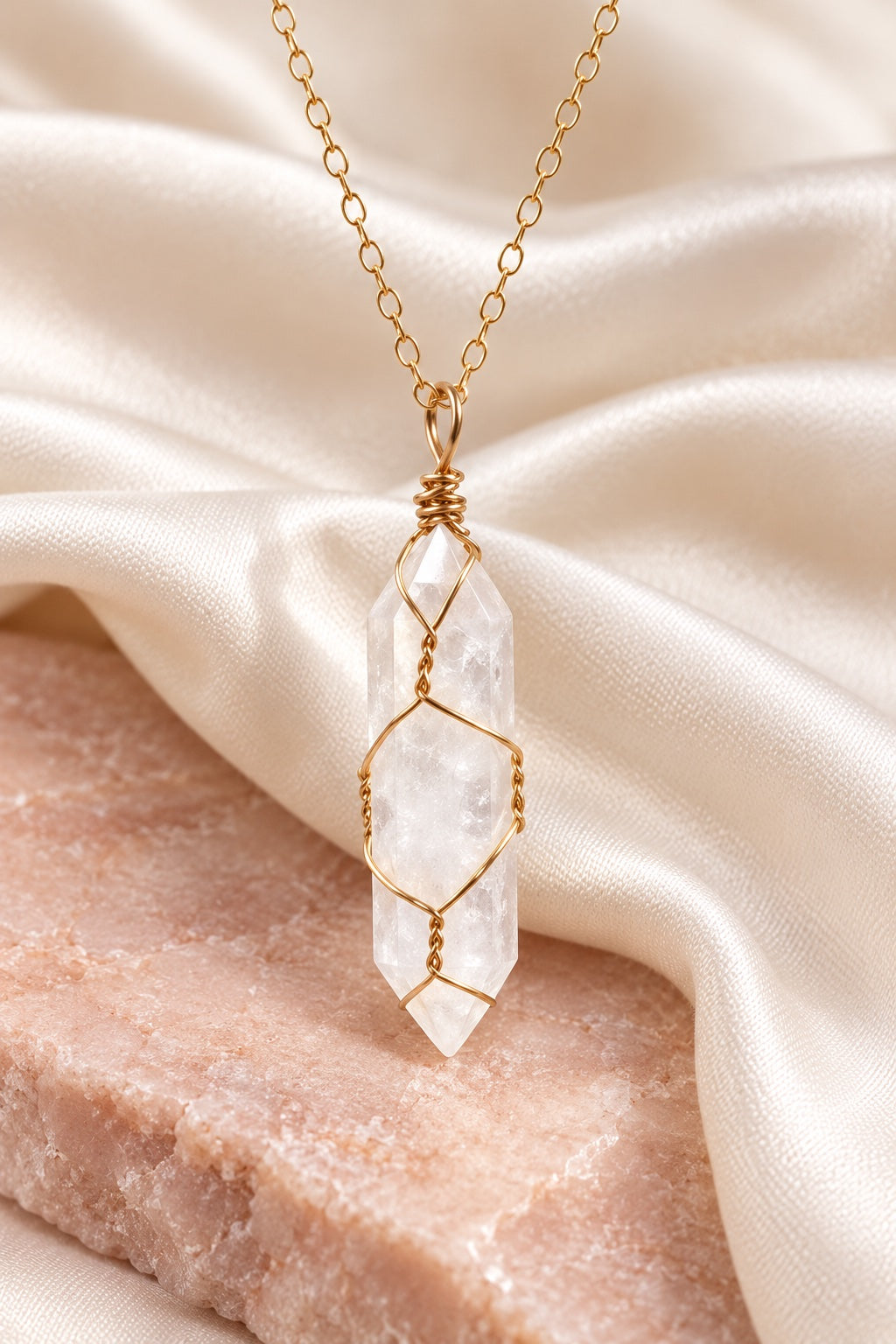 Clear Quartz Pendant Necklace