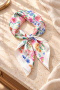 Spring Garden Satin-Finish Scarf