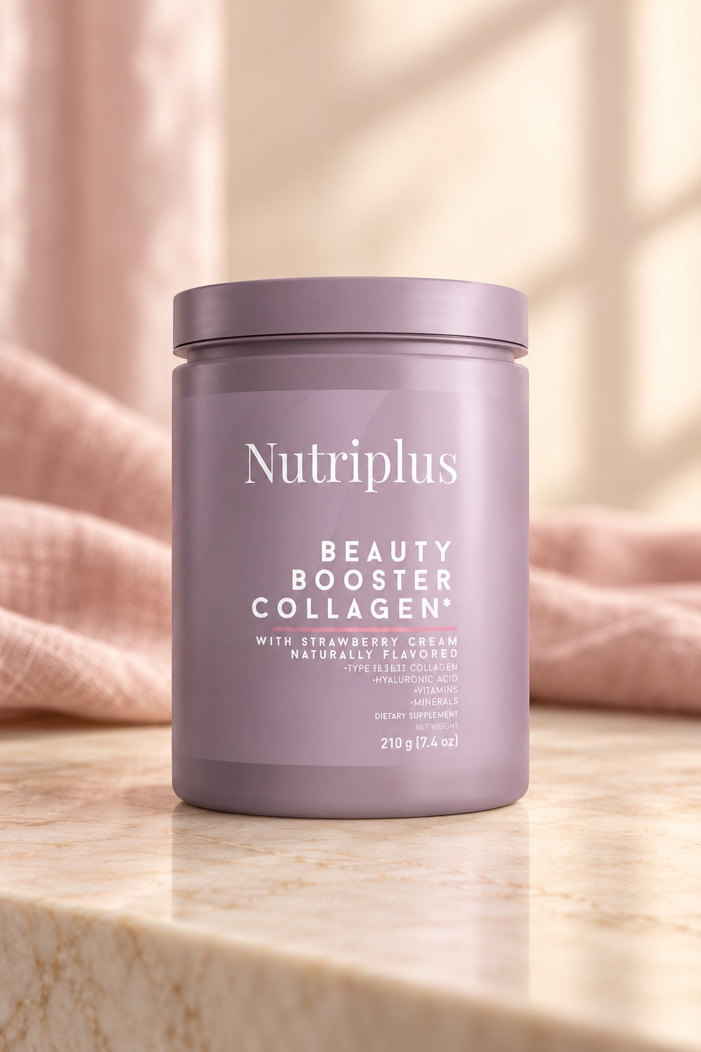 Nutriplus Beauty Booster Collagen Strawberry Cream