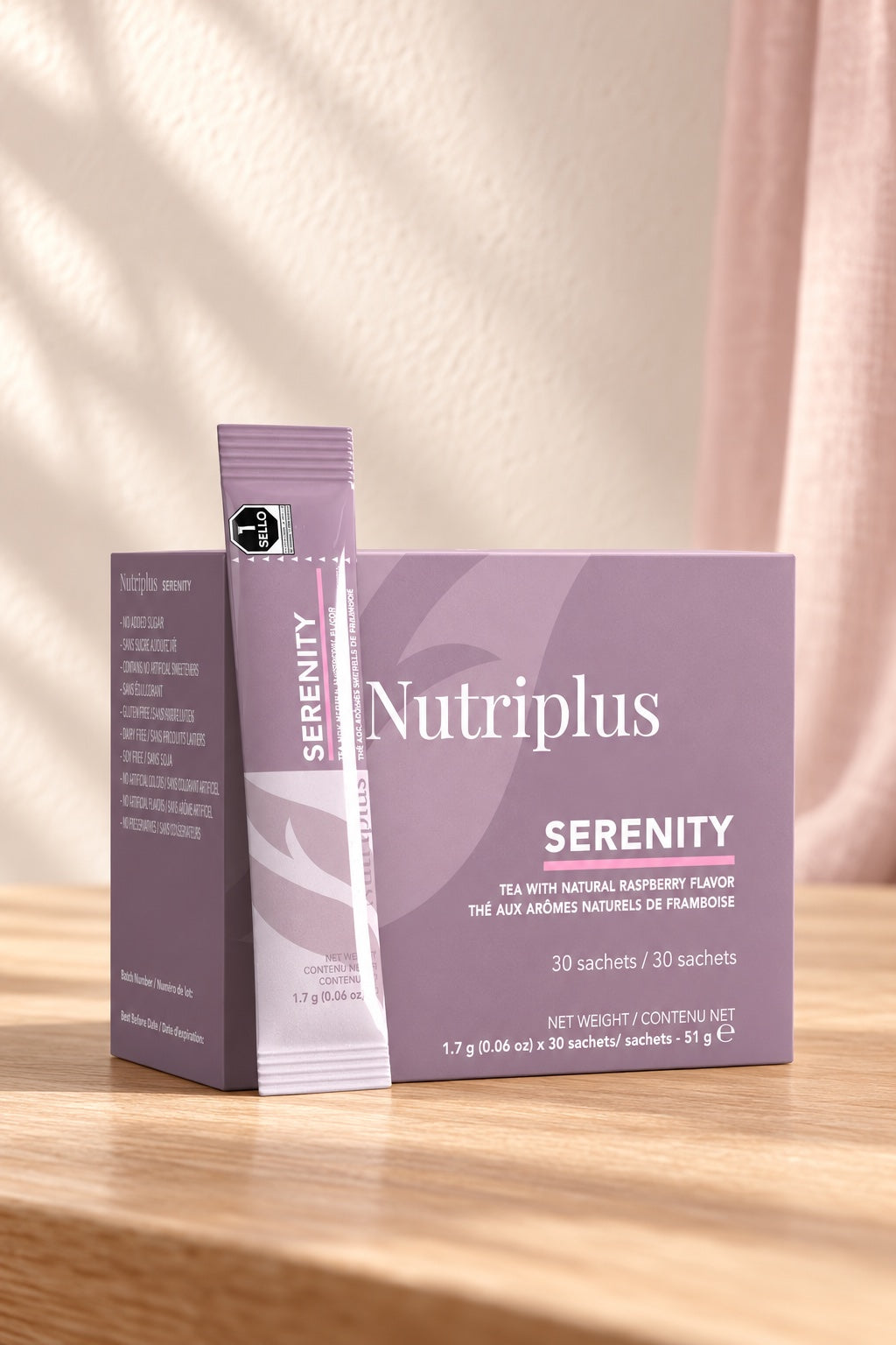 Nutriplus Serenity Raspberry Tea