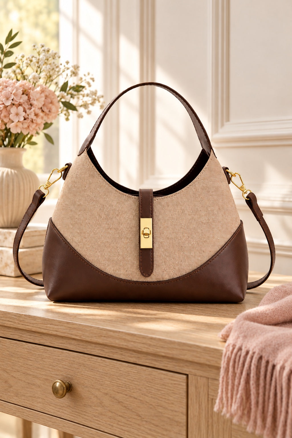 Valentina Structured Colorblock Bag
