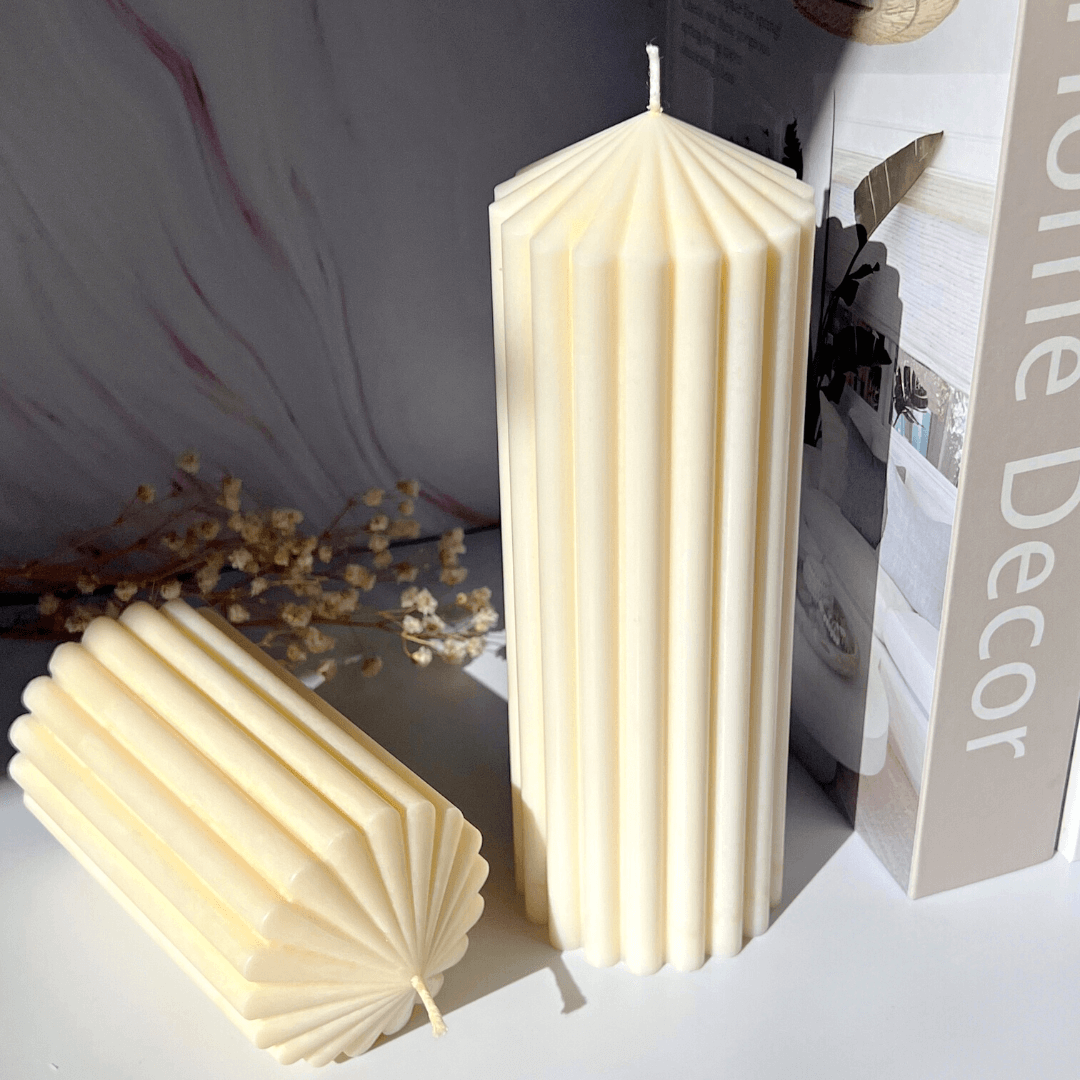 Pillar Ribbed Candles