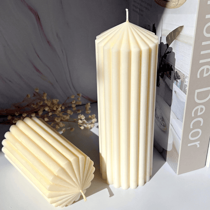 Pillar Ribbed Candles