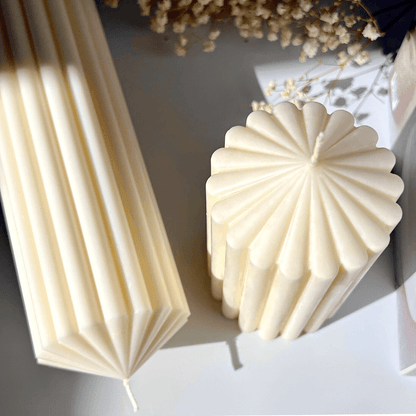 Pillar Ribbed Candles