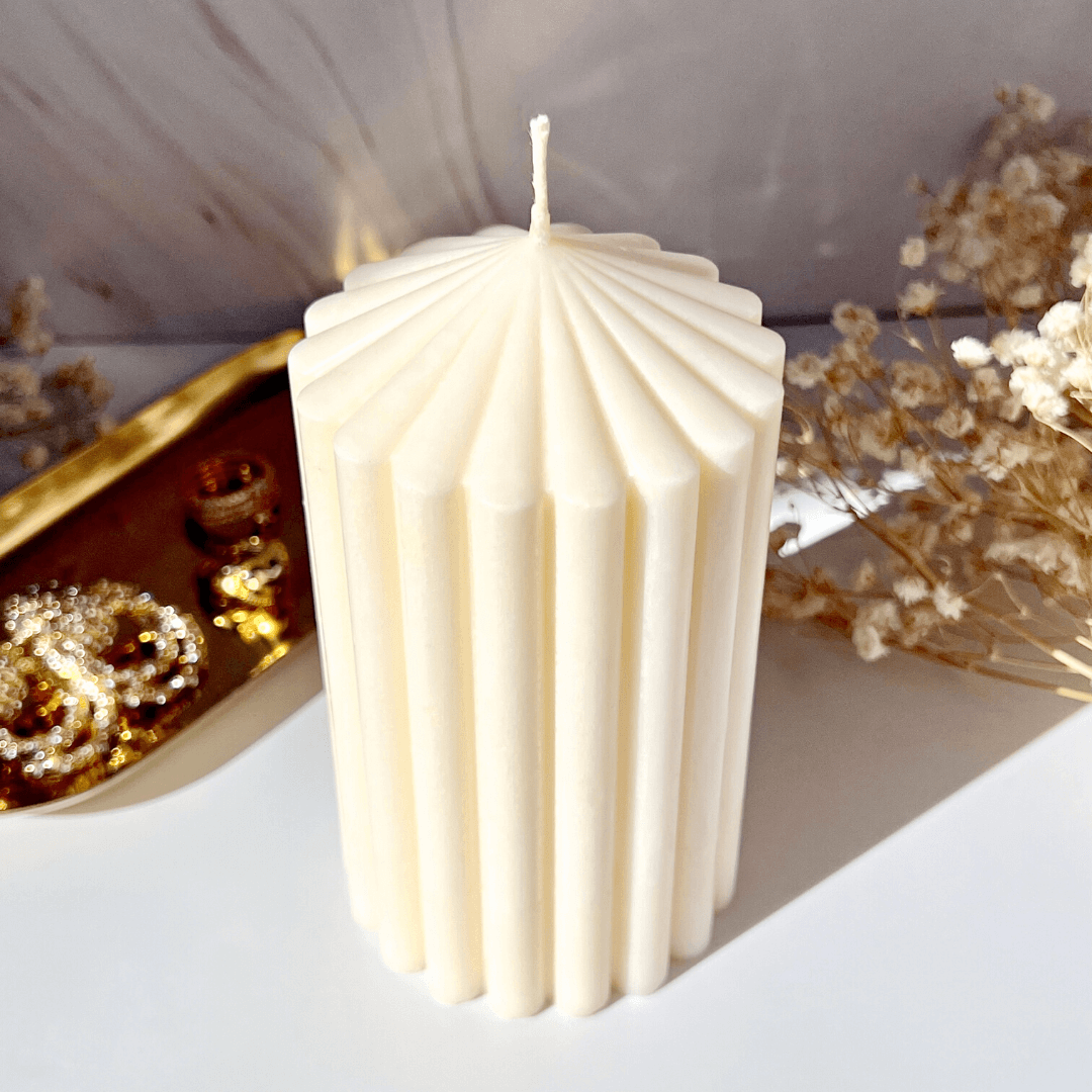 Pillar Ribbed Candles