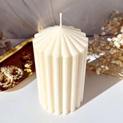 Pillar Ribbed Candles